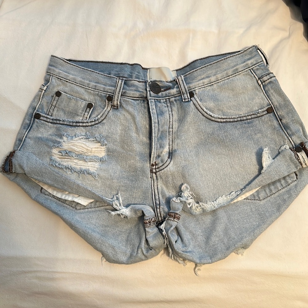 One Teaspoon Bandit Denim Shorts